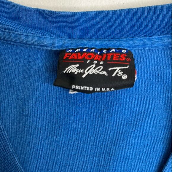 Vintage 90s America's Favorites Magic Johnson Orlando Magic T Shirt Large HOLES - Picture 9 of 16